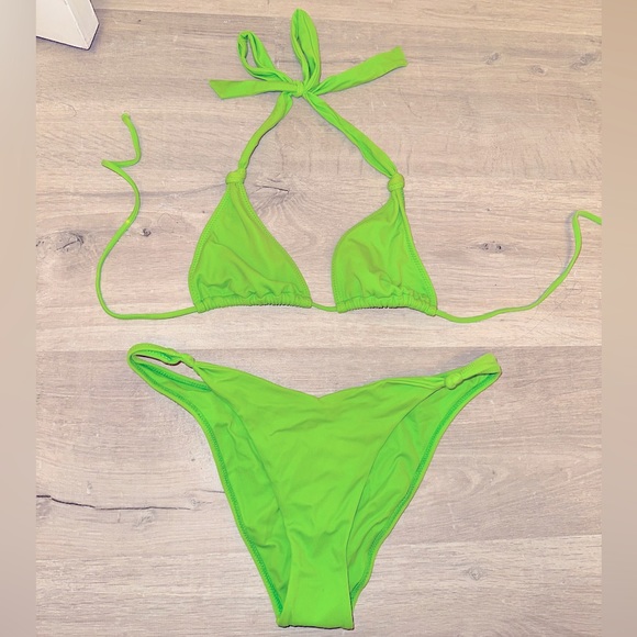 PacSun Swim Pacsun Electric Green Bikini Poshmark